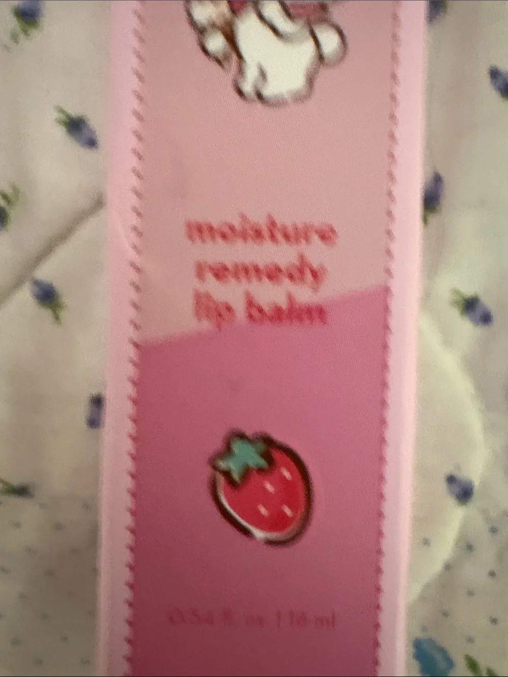 The Crème Shop Hello Kitty Strawberry Pink Moisture Remedy Lip Balm